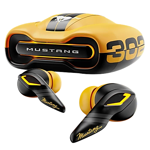 GOBOULT Mustang Torq FGTW196YLW TWS Earbuds with Environmental Noise Cancellation (IPX5 Water Resistant, Lightning GOBOULT Fast Charging, Yellow), 1 Unit