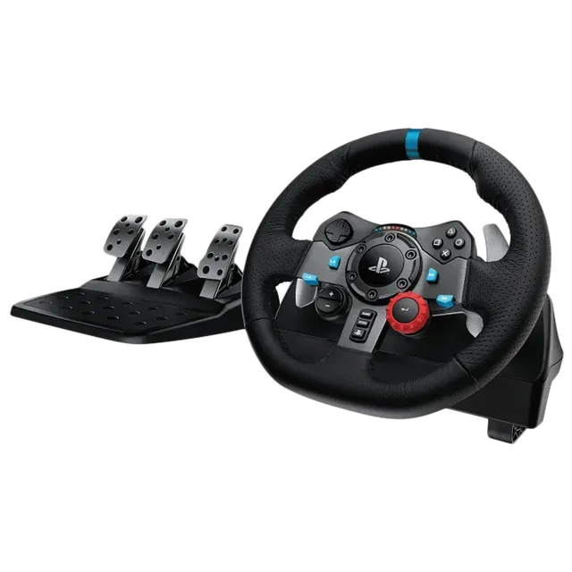 logitech G29 Driving Force Wired Controller for Playstation 4, Playstation 5, Windows, Mac (Touchpad, 941-000143, Black)