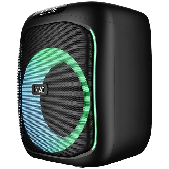 boAt Party Pal 195 50W Portable Bluetooth Speaker (RGB Light, 1.0 Channel, Midnight Black)