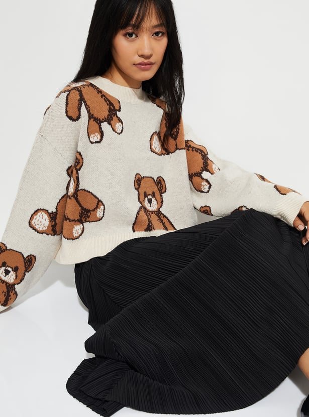 URB_N Women Knit Sweater beige