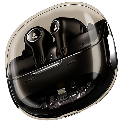 boAt Nirvana Crystl Wireless Earphones With Mic - Quantum Black, 1 Unit
