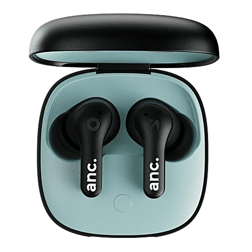 GOBOULT TuneX TWS Earbuds with Active Noise Cancellation (IPX5 Water Resistant, Fast Charging, Black)