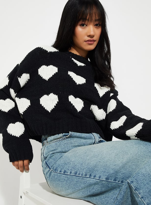 URB_N Women Knit Sweater Black